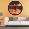 17.3'' Moving Sand Art Decor Picture, 3D Deep Sea Moving Sand Art 360 Rotating Sand Painting Wall Art Mounted Glass Crafts Deep Sea Sandscape for Living Room Relaxing Mood Home Office Decoration (E) view 1