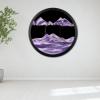 17.3'' Moving Sand Art Decor Picture, 3D Deep Sea Moving Sand Art 360 Rotating Sand Painting Wall Art Mounted Glass Crafts Deep Sea Sandscape for Living Room Relaxing Mood Home Office Decoration (M) view 1