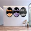 17.3'' Moving Sand Art Decor Picture, 3D Deep Sea Moving Sand Art 360 Rotating Sand Painting Wall Art Mounted Glass Crafts Deep Sea Sandscape for Living Room Relaxing Mood Home Office Decoration (M) view 2