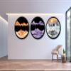 17.3'' Moving Sand Art Decor Picture, 3D Deep Sea Moving Sand Art 360 Rotating Sand Painting Wall Art Mounted Glass Crafts Deep Sea Sandscape for Living Room Relaxing Mood Home Office Decoration (M) view 3