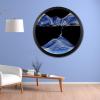 17.3'' Moving Sand Art Decor Picture, 3D Deep Sea Moving Sand Art 360 Rotating Sand Painting Wall Art Mounted Glass Crafts Deep Sea Sandscape for Living Room Relaxing Mood Home Office Decoration (D) view 1