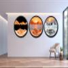 17.3'' Moving Sand Art Decor Picture, 3D Deep Sea Moving Sand Art 360 Rotating Sand Painting Wall Art Mounted Glass Crafts Deep Sea Sandscape for Living Room Relaxing Mood Home Office Decoration (K) view 2