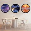 17.3'' Moving Sand Art Decor Picture, 3D Deep Sea Moving Sand Art 360 Rotating Sand Painting Wall Art Mounted Glass Crafts Deep Sea Sandscape for Living Room Relaxing Mood Home Office Decoration (N) view 3
