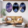 17.3'' Moving Sand Art Decor Picture, 3D Deep Sea Moving Sand Art 360 Rotating Sand Painting Wall Art Mounted Glass Crafts Deep Sea Sandscape for Living Room Relaxing Mood Home Office Decoration (B) view 2