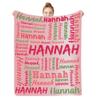 Artsadd Personalized Blankets for Kids with Names, Customized Blankets with Name for Adult, Custom Baby Blankets for Boys Girls Newborn Toddler Receiving Swaddle Blanket Birthday 40" x 50" view 1