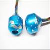 Begleri Fidget Beads - Worry Fidget Beads Spin & Bump - Made of Aluminum Alloy - Creates a Bit of Magic for You (UFO-Blue&White) view 1