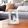 1-Slot Clear PSA Card Display Case Frame - Plastic Trading Card Stand for Collectibles Baseball Basketball Football Soccer and Sports Start Cards (1 Pack Desk Frame) view 2