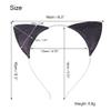 Koolgil Fashion Glitter Cat Ears Headband Kitten Ears Hairband for Halloween Cosplay Party Travel Photography (Light Purple) view 2