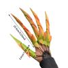 RIPTEADRY Halloween Articulated Fingers 3D Printed Flexible Finger Extensions Halloween Finger Decoration Fits All Finger Sizes, Camouflage Left Hand view 3