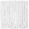 Riceshoot 200 Pcs White Bead Necklace Bulk Mardi Gras Oval Beads Necklace Party Favors 33" 7mm Metallic Color Beaded Costume Necklaces for Halloween Christmas Festive Event Accessories view 1