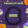 Riceshoot 200 Pcs Black Bead Necklace Bulk Mardi Gras Oval Beads Necklace Party Favors 33" 7mm Metallic Color Beaded Costume Necklaces for Halloween Christmas Festive Event Accessories view 2