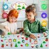 70 PCS Christmas Erasers for Kids Bulk Puzzle Eraser Desk Pets Holiday Erasers for Kids Christmas Gifts Party Favors Classroom Rewards view 4