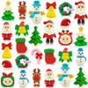 120 PCS Christmas Erasers for Kids Bulk Puzzle Eraser Desk Pets Holiday Erasers for Kids Christmas Gifts Party Favors Classroom Rewards view 1