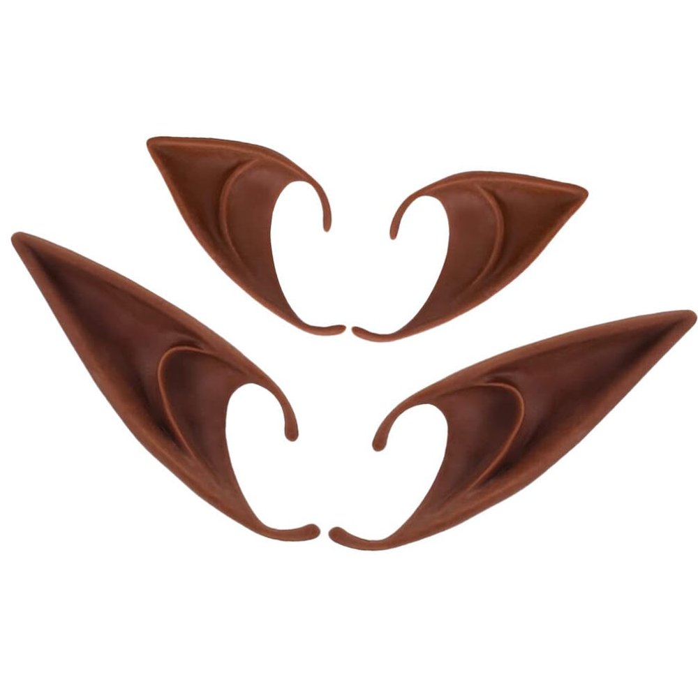 MAGICLULU 2 Pairs of Cosplay Fairy Pixie Elf Ears Elf Ears Halloween Party Dress Up Elf Ears Cosplay Masquerade Accessories