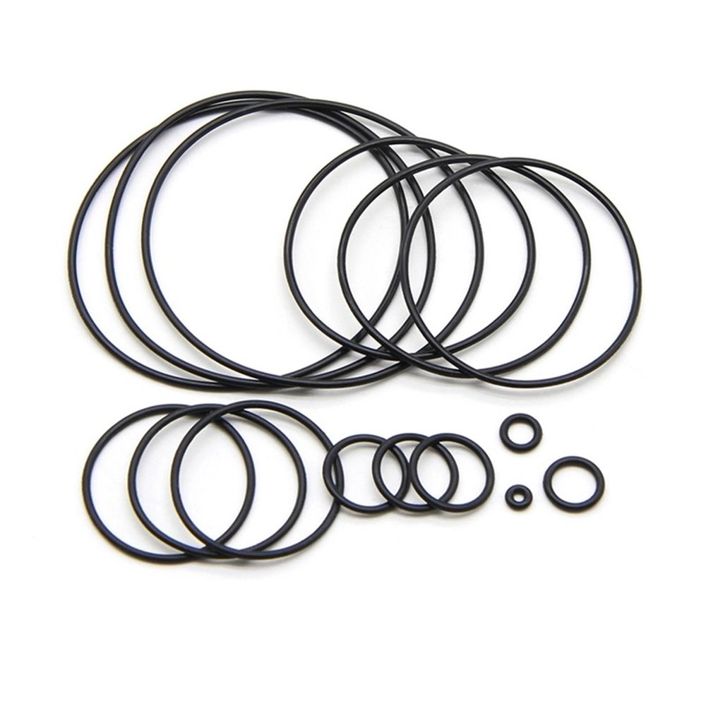 CLENEA 50pcs NBR O-Lock up Gasket Thickness OD 3~80mm CS 1 2 3 4mm Nitrile Oil Resistant Gasket Round (Color : 50pcs, Size : OD 14MM_2MM)