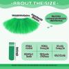 5 Layered Tutu Skirt for Kids Tulle Tutu Skirt with Tube Socks Princess Runners Costumes Cosplay for Girls Kids (Green,Kid) view 3