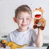 Cuteoy Plush Giraffe Hand Puppet Stuffed Animal Toy Open Movable Mouth Creative Role Play Storytelling Plushies Gifts for Kids Toddlers Birthday Christmas view 2