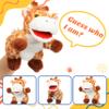 Cuteoy Plush Giraffe Hand Puppet Stuffed Animal Toy Open Movable Mouth Creative Role Play Storytelling Plushies Gifts for Kids Toddlers Birthday Christmas view 3
