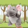 Cuteoy Plush Elephant Hand Puppet Stuffed Animal Toy Open Movable Mouth Creative Role Play Storytelling Plushies Gifts for Kids Toddlers Birthday Christmas view 1