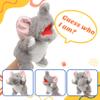 Cuteoy Plush Elephant Hand Puppet Stuffed Animal Toy Open Movable Mouth Creative Role Play Storytelling Plushies Gifts for Kids Toddlers Birthday Christmas view 2