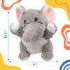 Cuteoy Plush Elephant Hand Puppet Stuffed Animal Toy Open Movable Mouth Creative Role Play Storytelling Plushies Gifts for Kids Toddlers Birthday Christmas view 4