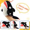 Cuteoy Plush Whale Hand Puppet Stuffed Animal Toy Open Movable Mouth Creative Role Play Storytelling Plushies Gifts for Kids Toddlers Birthday Christmas view 2