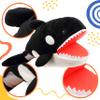 Cuteoy Plush Whale Hand Puppet Stuffed Animal Toy Open Movable Mouth Creative Role Play Storytelling Plushies Gifts for Kids Toddlers Birthday Christmas view 3