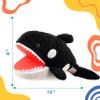 Cuteoy Plush Whale Hand Puppet Stuffed Animal Toy Open Movable Mouth Creative Role Play Storytelling Plushies Gifts for Kids Toddlers Birthday Christmas view 4