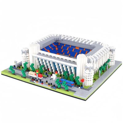 alltogetho Madrid Style Soccer Stadium Model Micro Mini Diamond Block Kit for Adult Assemble Football Field Brick Set Puzzle Toy