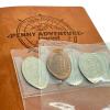 2 Pack - Coin Collecting Sheets to expand The Penny Journal by Pennybandz to Hold More of Your Coin Collection! (2 Pack of Pressed Coin Sheets to Hold 72 Oversized Pressed Coins like Quarters Nickels and Euros) view 1