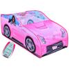 Barbie Convertible Pop Up Tent - Pink Princess Playhouse Car Toy with Sounds & Key Fob, Indoor and Outdoor Play view 1