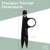 JubileeYarn Professional Multi-Purpose Titanium Precision Trimmer - Black - 30 Pairs view 2