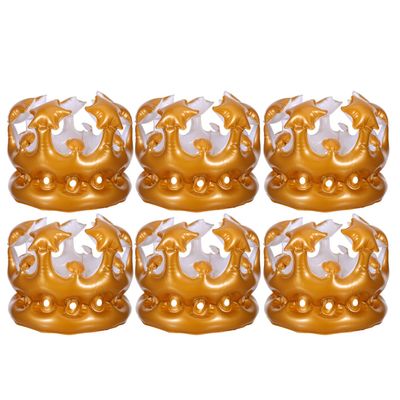 ABOOFAN Fancy Dress Inflatable King Crown Hat - Multifunction Balloon Crown Costume Prop for Festivals, Birthdays, and Dress-Up