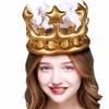 ABOOFAN Inflatable Crown Hat for Kids and Adults - 6Pcs Blow Up King Crown for Birthday Celebrations, Baby Showers, Photo Props view 4
