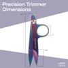 JubileeYarn Professional Multi-Purpose Titanium Precision Trimmer - Rainbow - 30 Pairs view 2