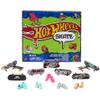 Hot Wheels Skate Fingerboards 10-Pack, Set of 10 Finger Skateboards with 5 Pairs of Removable Skate Shoes for Kids, Hot Wheels-Themed Graphics view 1