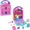 Polly Pocket Pollyville Fresh Market Dolls & Playset, Food Toy with 2 Micro Dolls, 12 Accessories Include Toy Car & Pet view 1
