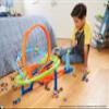 Hot Wheels Toy Car Track Set, Action Loop Cyclone Challenge Track Set, 2 Ways to Play & Easy Storage, with 1:64 Scale Toy Car view 2