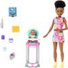 Barbie Skipper Doll & Playset with Accessories, Babysitting Set Themed to Mealtime, Color-Change Toy Play view 1