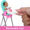 Barbie Skipper Doll & Playset with Accessories, Babysitting Set Themed to Mealtime, Color-Change Toy Play view 4