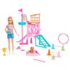 Barbie and Stacie to The Rescue Doll & Playset, Puppy Obstacle Course with Doll, 3 Dog Figures & 18 Accessories view 1