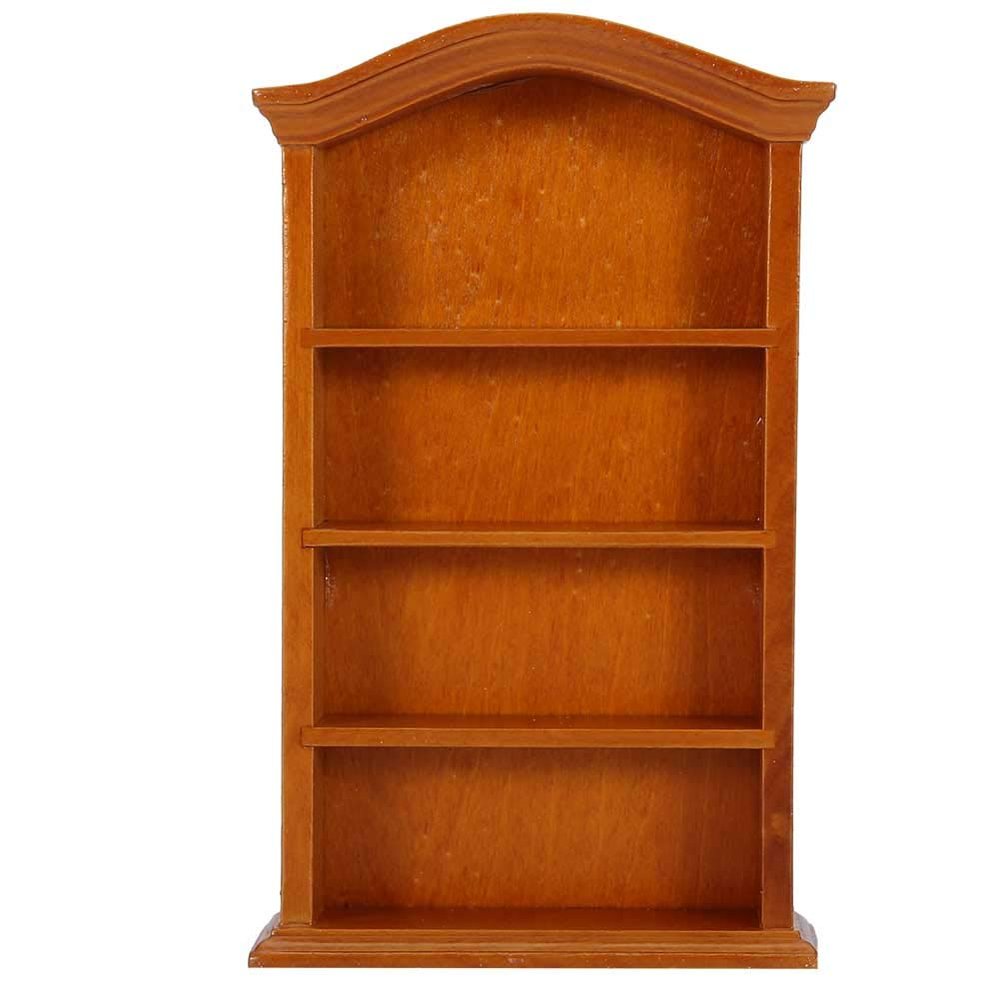 1:12 Dollhouse Miniature Furniture, Wood Bookcase Bookshelf Cabinet Home Decor Collection