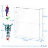 AITEE Acrylic Display Case, Clear Display Case for Funko Pop Figures, 2 Layer Wall Mounted or Desktop Dustproof Display Cabinet Shelf for Collectibles,Mini Toys,Rock, Amiibo view 4