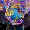ARUOHHA Liquid Core DND Dice Set, 7pcs Resin Sharp Edged Dice RPG Purple Polyhedral D and D Dice with Gift Box, Role Playing Dice Set D20 D12 D10 D8 D6 D4 view 4