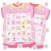ADELULU Baby Shower Bingo Cards - 24 Guests Pink Newborn Baby Bingo for Shower Party Supplies view 1
