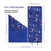 Sleeping Nap Mat with Removable Blanket,Extra Thick Large 2 in 1 Slumber Bags for Boys Girls,Nap Mat for Preschool Travel Camping view 2