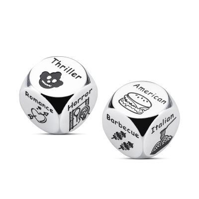 Valentines Day for him her, Anniversary Steel Food Decision Dice for Couples Girlfriend Boyfriend Wife Husband Funny Valentines Date dice
