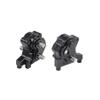 SCX10 II Planetary Gearbox Transfer Case Short Drive Shaft Skid Plate Front Motor Mount for 1/10 RC Crawler Chassis SCX10 II Upgrades Accessories (Black) view 3