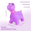 Leyndo 2 Pcs Dinosaur Bouncy Hopper Inflatable Ride on Bouncing Dinosaur Animal Jumping Toys with Pump Dinosaur Ride on Hopping Toys for 2 + Years Old Girls Boys, 2 Colors view 2