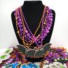 Becfupo 100Pcs Halloween Bead Necklaces Bulk In Multiple-Shapes, Purple Orange Black Beads Necklaces With Pumpkin Ghost Pendants For Halloween Party Favors, Halloween Party Decoration view 3